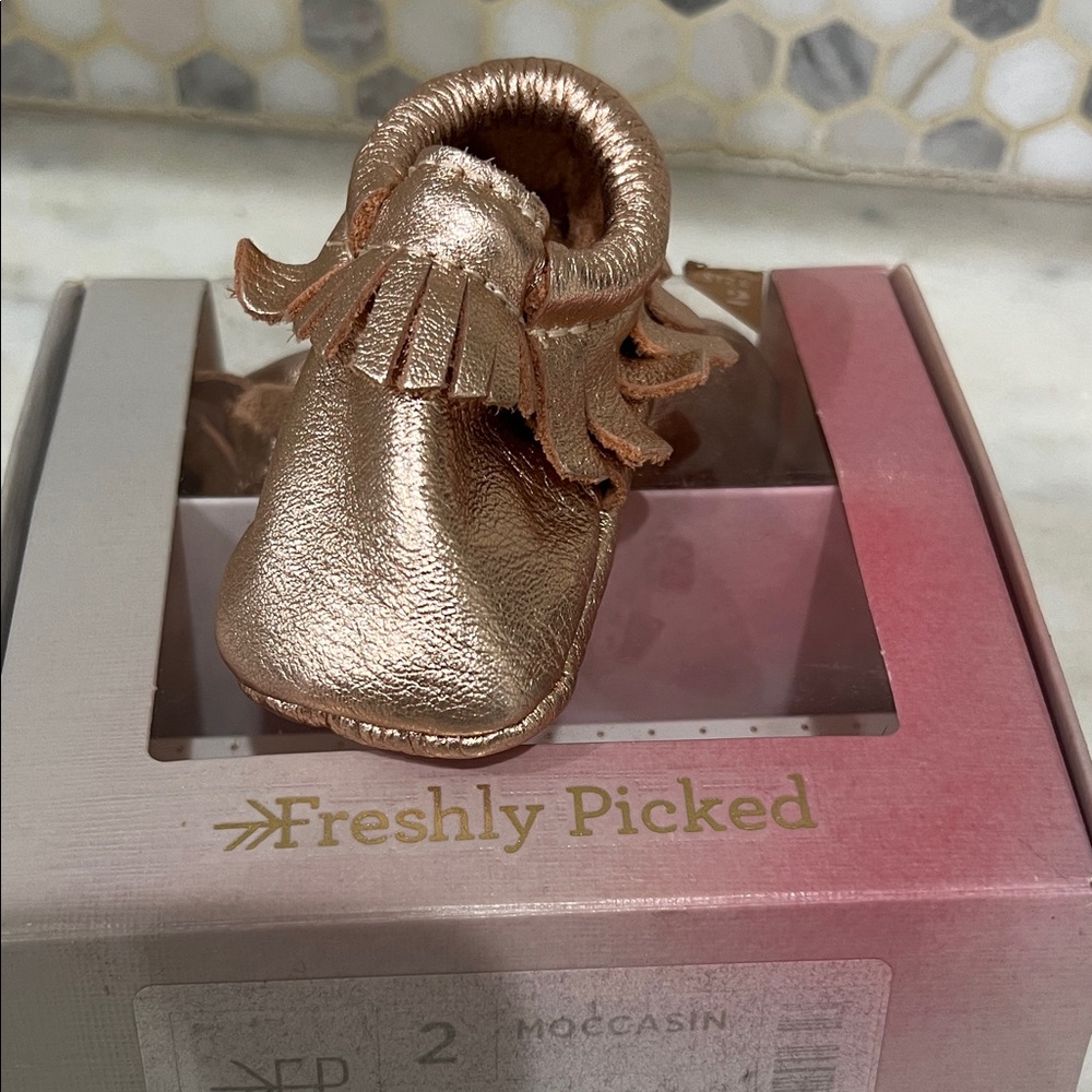 Freshly Picked Metallic Moccasins